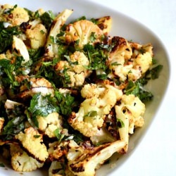 Roasted Cauliflower w/Garlic & Mint