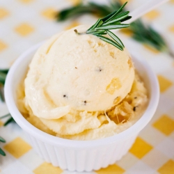 Pineapple Rosemary Gelato