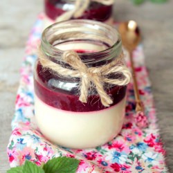 Panna Cotta with Raspberry Sauce