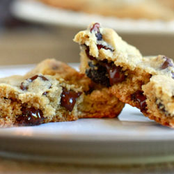 Chocolate Cherry Chunk Cookies