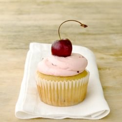 Cherry Almond Cupcakes Buttercream