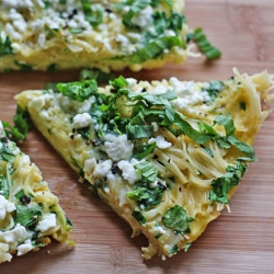 Spinach & Lemon Spaghetti Frittata