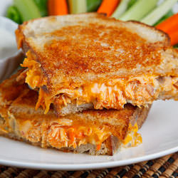 Buffalo Chicken Grilled Cheese