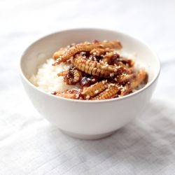 Baby Corn in Black Bean Sauce