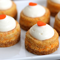 Mini Carrot Cake Cheesecakes