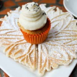 Pizelle and Poppyseed Cupcake