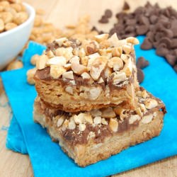 Triple Layer Peanut Bars