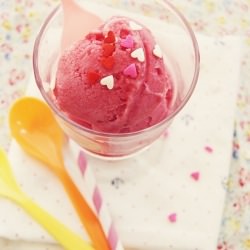 Homemade Raspberry Sorbet