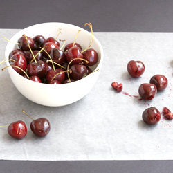 Cherries Poached in Red Wine