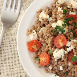 Pearl Couscous and Tomato Salad