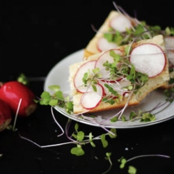 Radish & Brown Butter Crostini