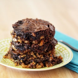 Caramel Pretzel Brownies