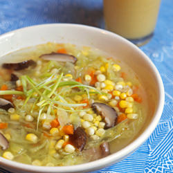 Chinese Corn and Cabbage Soup