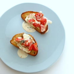 Creamed Tomatoes on Toast