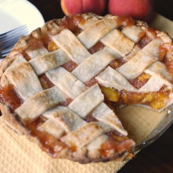 Lattice Top Fresh Peach Pie