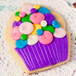 Button Cupcake Cookies