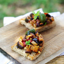 Bruschetta with Sicilian Caponata