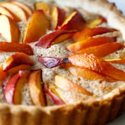 Nectarines and Frangipane Tart