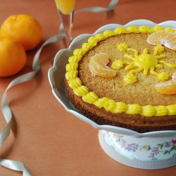 Eggless Orange Cake