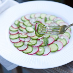 Cucumber and Radish Carpaccio Salad