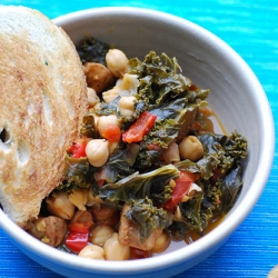 Chickpea, Kale and Sausage Stew