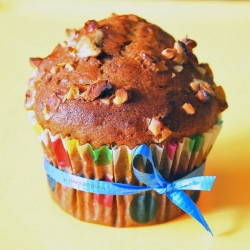 Eggless Banana Walnut Muffin