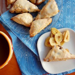 Chocolate and Banana Chip Scones