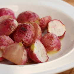 Maple Roasted Radishes