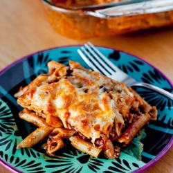 Pepperoni Pizza Pasta Bake