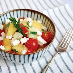 Yellow Watermelon Salad