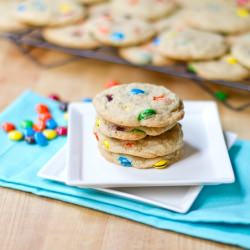 Dark M&M Cookies