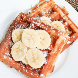 Banana Bread Waffles