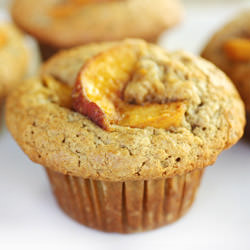 Ginger Peach Muffins