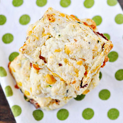 Bacon Cheddar and Chive Biscuits