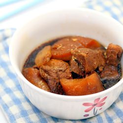 Braised Sea Cucumber with Pork Bell