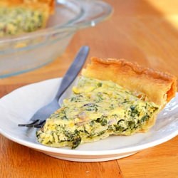 Spinach & Mushroom Quiche