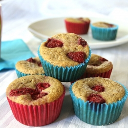 Blue Corn Raspberry Muffins