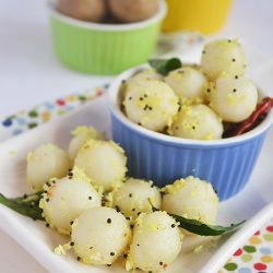 Steamed Rice Balls with Temperings