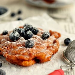 Glazed Root Beer Funnel Cake