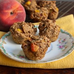 Peach Muffins w/ Chia Seeds