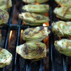 Grilled Baby Artichokes