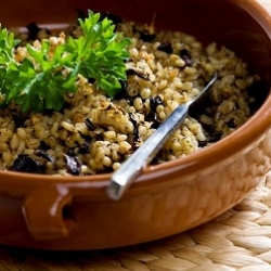 Roasted Barley and Herb Pilaf