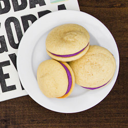 Coconut Gobs with Ube Filling