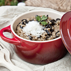 Trumpets of Death Risotto