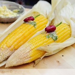 Baked Corn with Butter