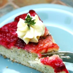 Thyme Mascarpone Plum Cake