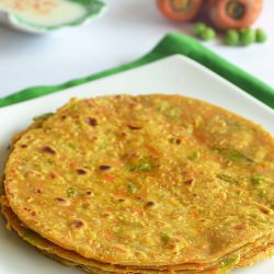 Carrot Peas Paratha