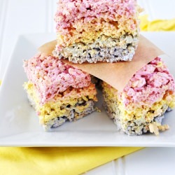 Rainbow Marshmallow Crispy Treats