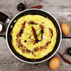 Adobo and Sweet Corn Frittata