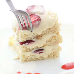 White Chocolate Berry Napoleon